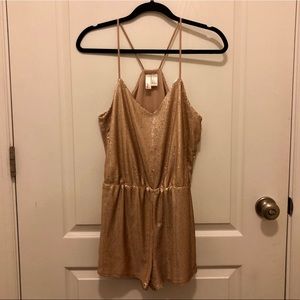 Gold Sequin Romper